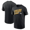 Nike Black Pittsburgh Steelers Essential Blitz Lockup T-shirt