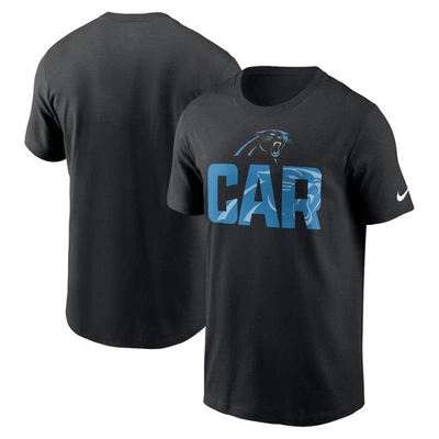 Nike Black Carolina Panthers Local Essential T-shirt In Black