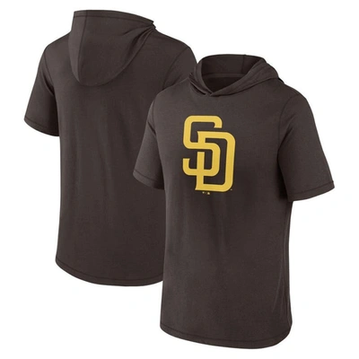 Fanatics Branded Brown San Diego Padres Short Sleeve Hoodie T-shirt