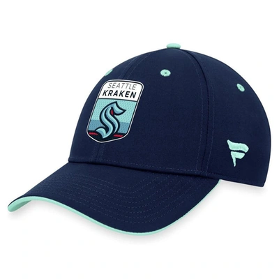 Fanatics Branded  Deep Sea Blue Seattle Kraken 2023 Nhl Draft Flex Hat