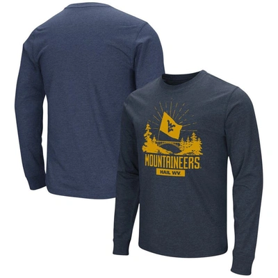 Colosseum Navy West Virginia Mountaineers Fan Long Sleeve T-shirt