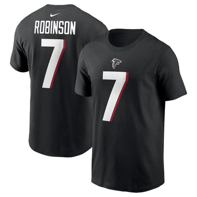 Nike Bijan Robinson Black Atlanta Falcons 2023 Nfl Draft First Round Pick Player Name & Number T-shi