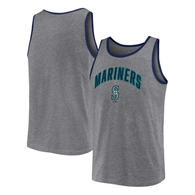 Fanatics Branded  Heather Gray Seattle Mariners Primary Tank Top