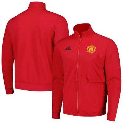 Adidas Originals Men's Adidas Red Manchester United 2023/24 Anthem Full-zip Jacket