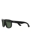 Ray Ban Boyfriend Reverse 56mm Square Sunglasses In Black