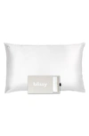 Blissy Mulberry Silk Pillowcase In Pure White