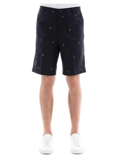 Kenzo Blue Cotton Shorts