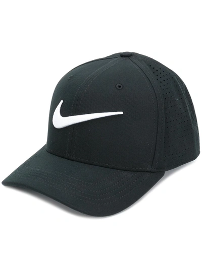 Nike Perforated Logo Cap In Black