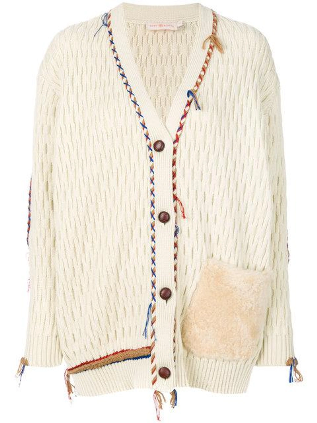 Tory Burch - Tory Burch Quincy Cardigan パッチワーク カーディガン Tory Burch Quincy Cardigan | ModeSens