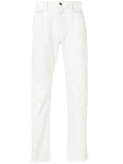 Closed Straight Leg Trousers In White