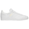 Adidas Originals Men's Gazelle Leather Casual Shoes, White - Size 8.0