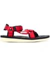 Suicoke Strapped Open In Red