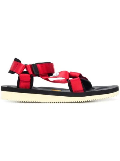 Suicoke Strapped Open In Red