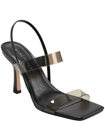 Marc Fisher Dekle Womens Padded Insole Slingback Strappy Sandals In Black