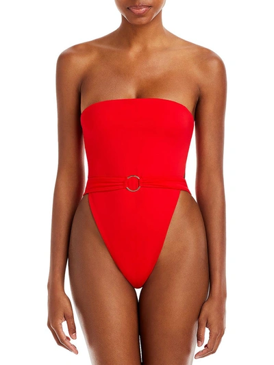 Joues De Sable Womens Strapless Cutout One-piece Swimsuit In Multi