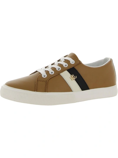 Lauren Ralph Lauren Janson Ll Womens Leather Lifestyle Athletic And Training Shoes In Multi