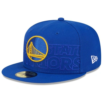 New Era Royal Golden State Warriors 2023 Nba Draft 59fifty Fitted Hat