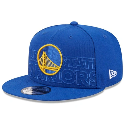 New Era Royal Golden State Warriors 2023 Nba Draft 9fifty Snapback Hat In Blue/white