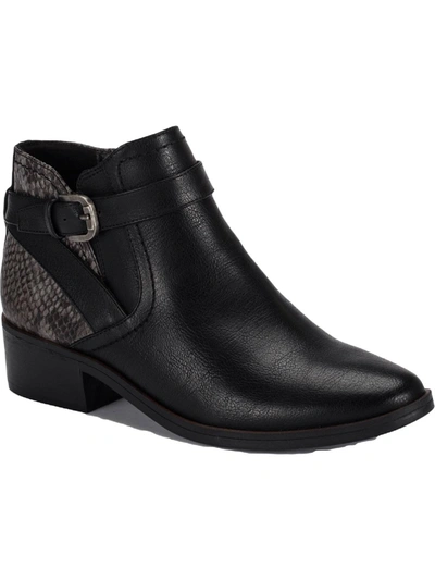 Baretraps Maci Womens Faux Leather Booties Ankle Boots In Black