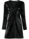 Haney Long Sleeved Mini Dress - Black