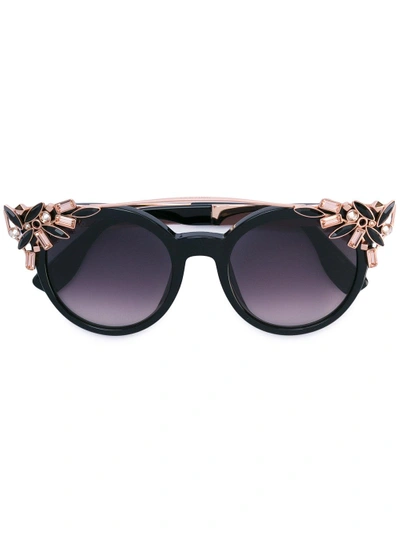 Jimmy Choo Vivy Sunglasses In Black | ModeSens display picture 2
