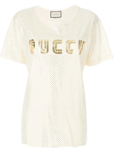 Gucci Guccy Foiled Top