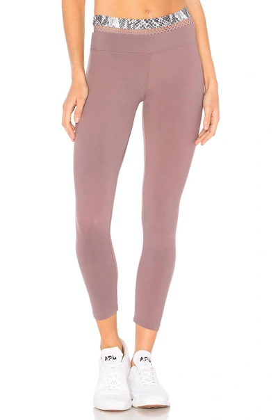 Track & Bliss Daydream Studded Leggings In Taupe