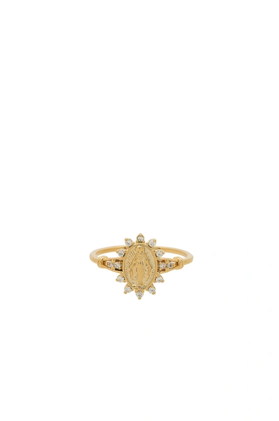Five And Two Morena Saint Ring In Gold
