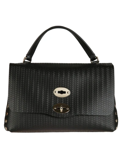 Zanellato Classic Leather Tote In Nero