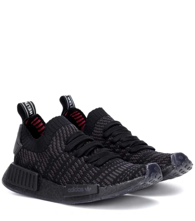 Adidas Originals Nmd R1 Primeknit Sneakers In Black