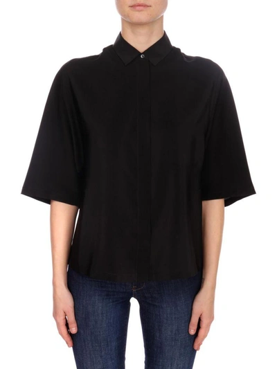 Aspesi Silk Shirt In Black