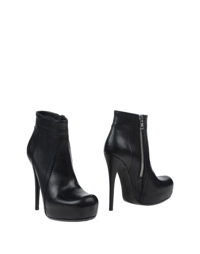 Rick Owens Ankle Boot In Black