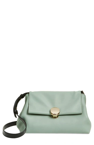 Chloé Penelope Leather Clutch In Bay Green 38u