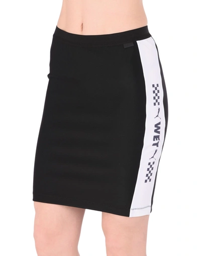 Fenty X Puma Knee Length Skirts In Black