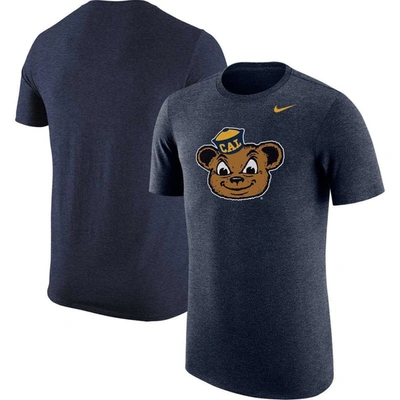 Nike Navy Cal Bears Logo Tri-blend T-shirt