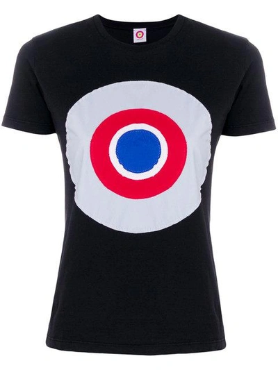 Circled Be Different Printed Round Neck T-shirt - Black