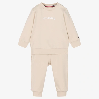 Tommy Hilfiger Beige Organic Cotton Baby Tracksuit