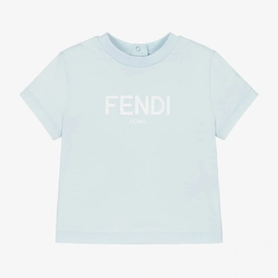 Fendi Blue Cotton Baby T-shirt
