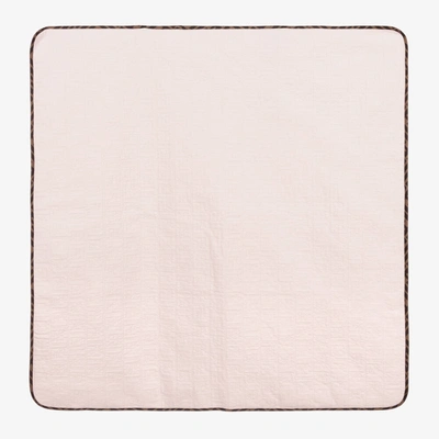 Fendi Baby Girls Pink Ff Cotton Blanket (80cm)