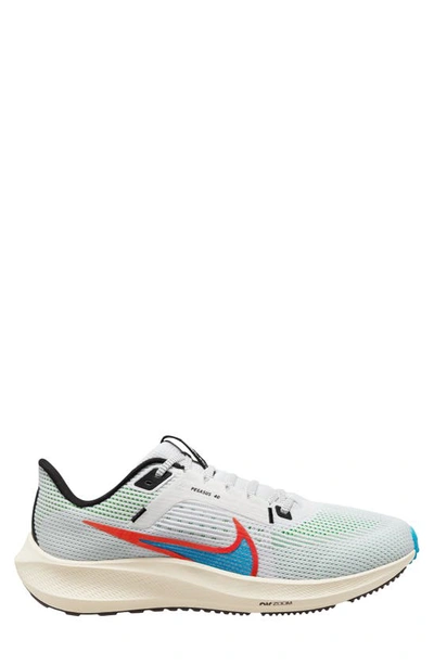 Nike Men's Pegasus 40 Se Road Running Shoes In White/ Multi-color/ Ivory