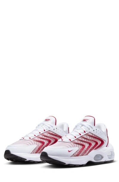 Nike Men's Air Max Tw Shoes In White/ White/ Black/ Red