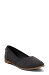 Toms Juttin Flat In Black Repreve Engineered Knit