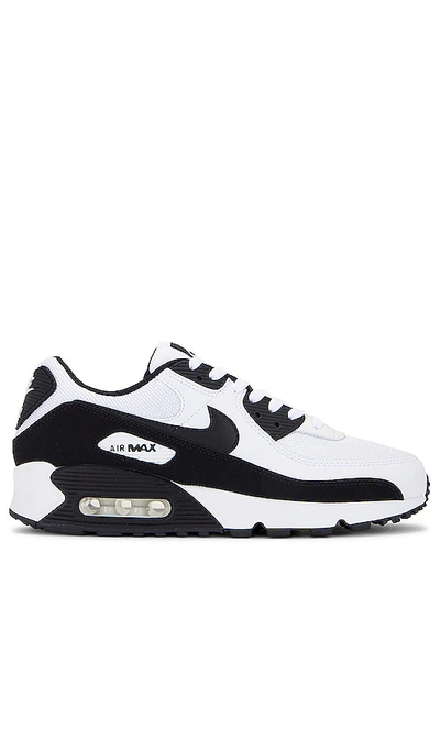 Nike Men's Air Max 90 Shoes In White  Black  & White