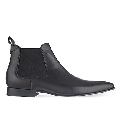 Miljøvenlig forligsmanden samlet set Paul Smith Falconer' Leather Chelsea Boots In Black | ModeSens