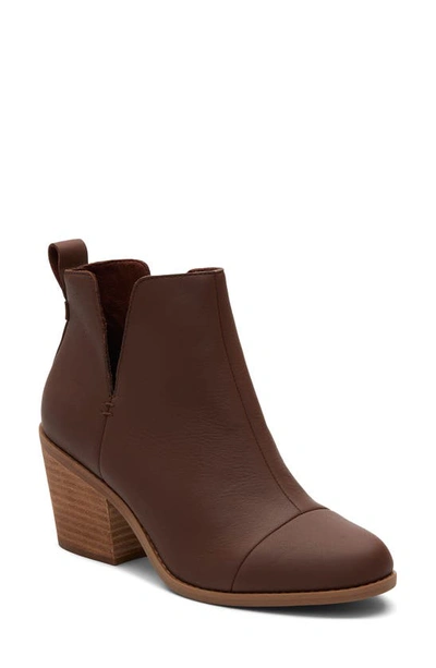 Toms Everly Cutout Boot In Dark Brown