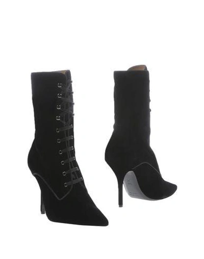 Alberta Ferretti Ankle Boots In Black