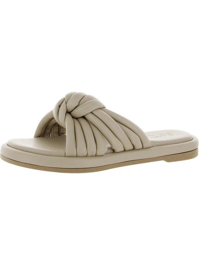 Seychelles Simply The Best Womens Slip On Open Toe Slide Sandals In White