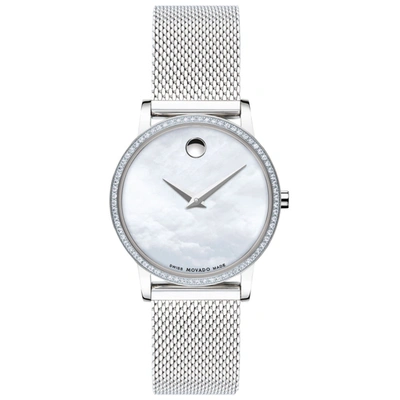 Movado Women's Mother Of Pearl Dial Watch In Silver