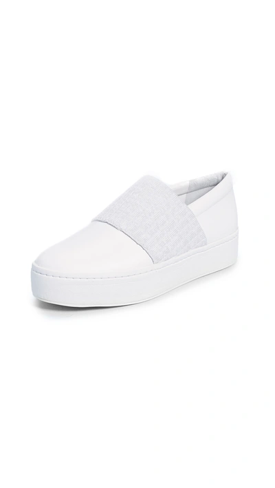 Vince Women's Weadon Leather Platform Sneakers In Horchata Siviglia Calf