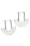 Missoma Mini Zenyu Fan Hoop Earrings In Silver